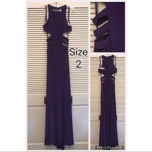 Faviana Purple Evening Gown